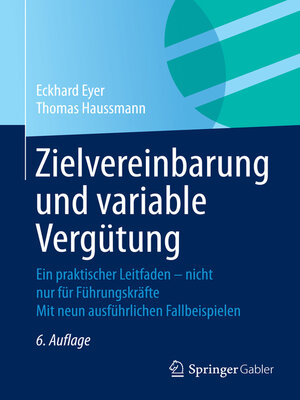 cover image of Zielvereinbarung und variable Vergütung